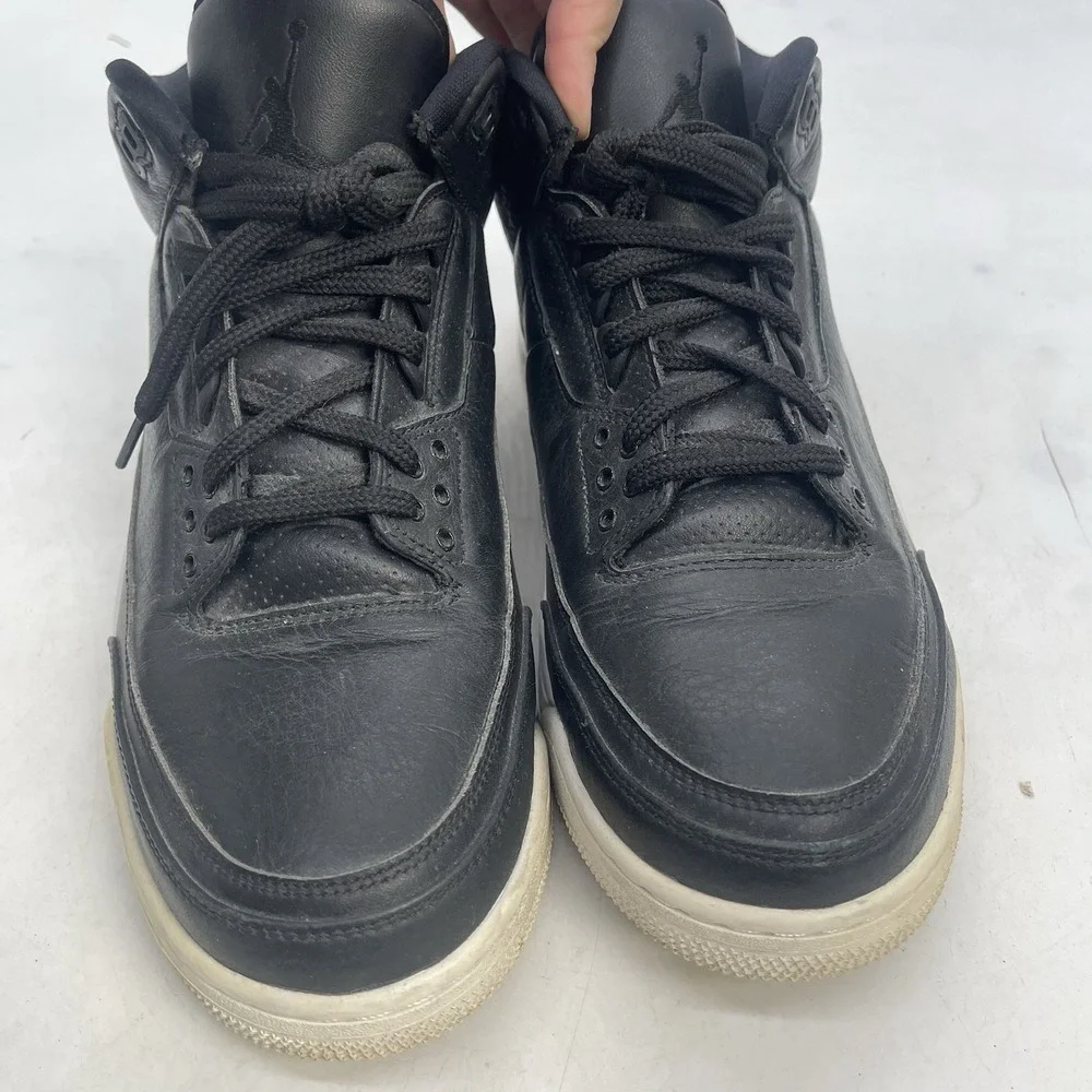 Nike Air Jordan 3 Cyber Monday Shoes Mens 10.5 Black White Mid Top Lace Up